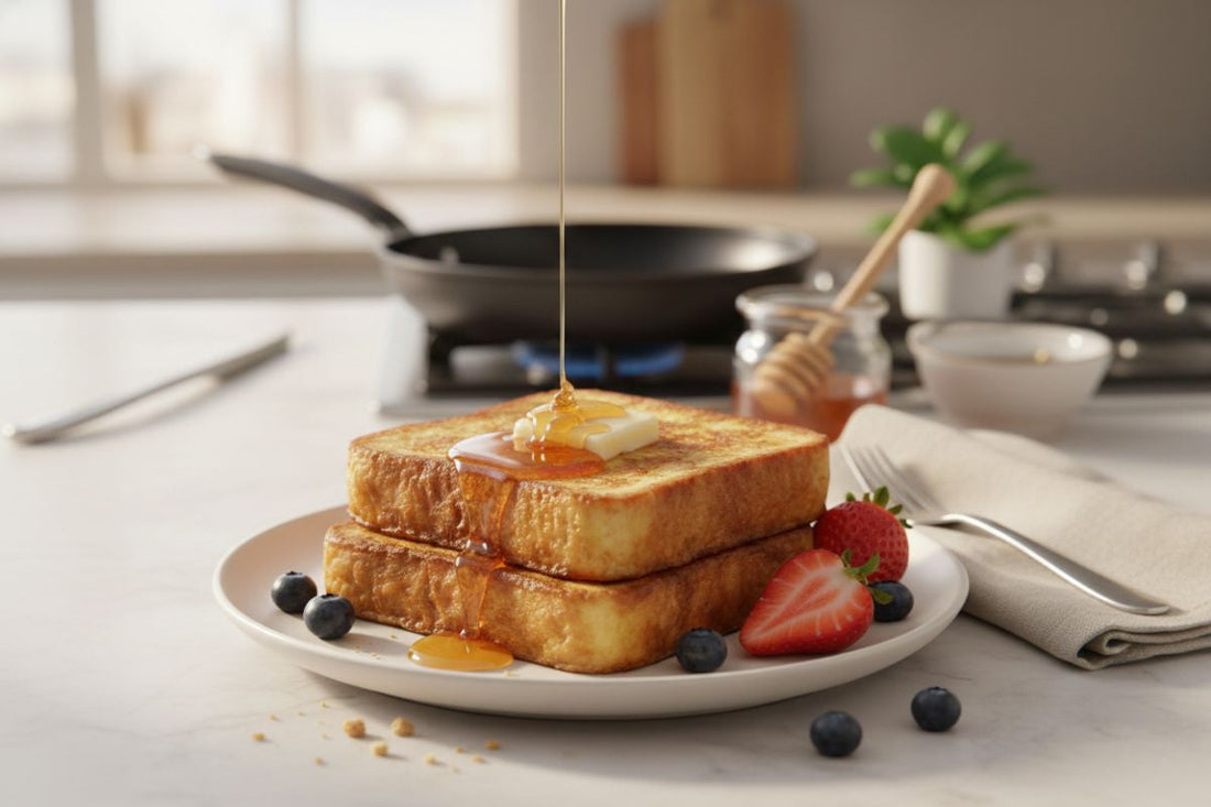 French Toast with Honey Drizzle