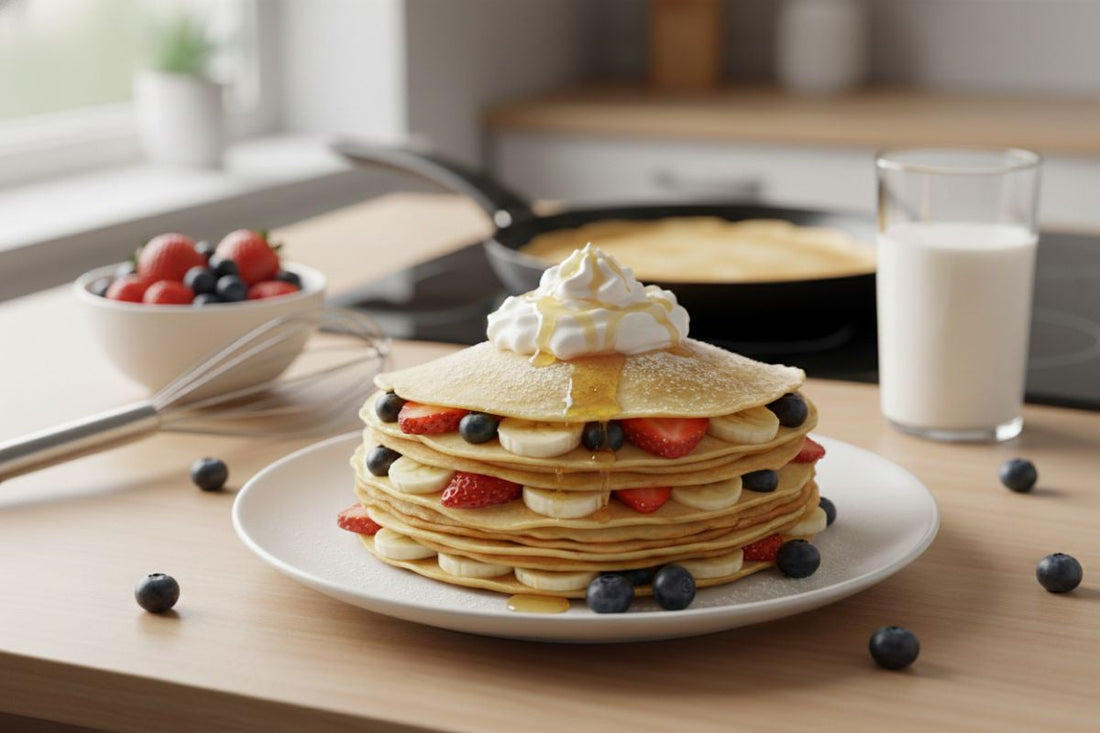 Classic Crepes with Fruit and Cream