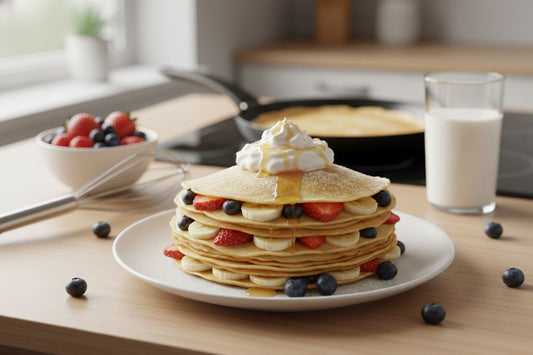 Classic Crepes with Fruit and Cream