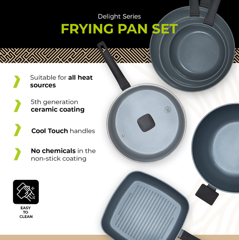 BE | LIVING Delight Series Pfannen-Set – 6 teilig