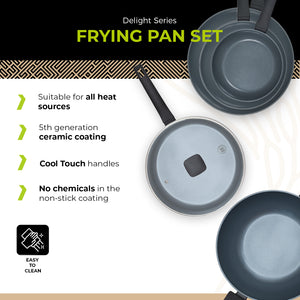 BE | LIVING Delight Series Pfannen-Set – 5-teilig