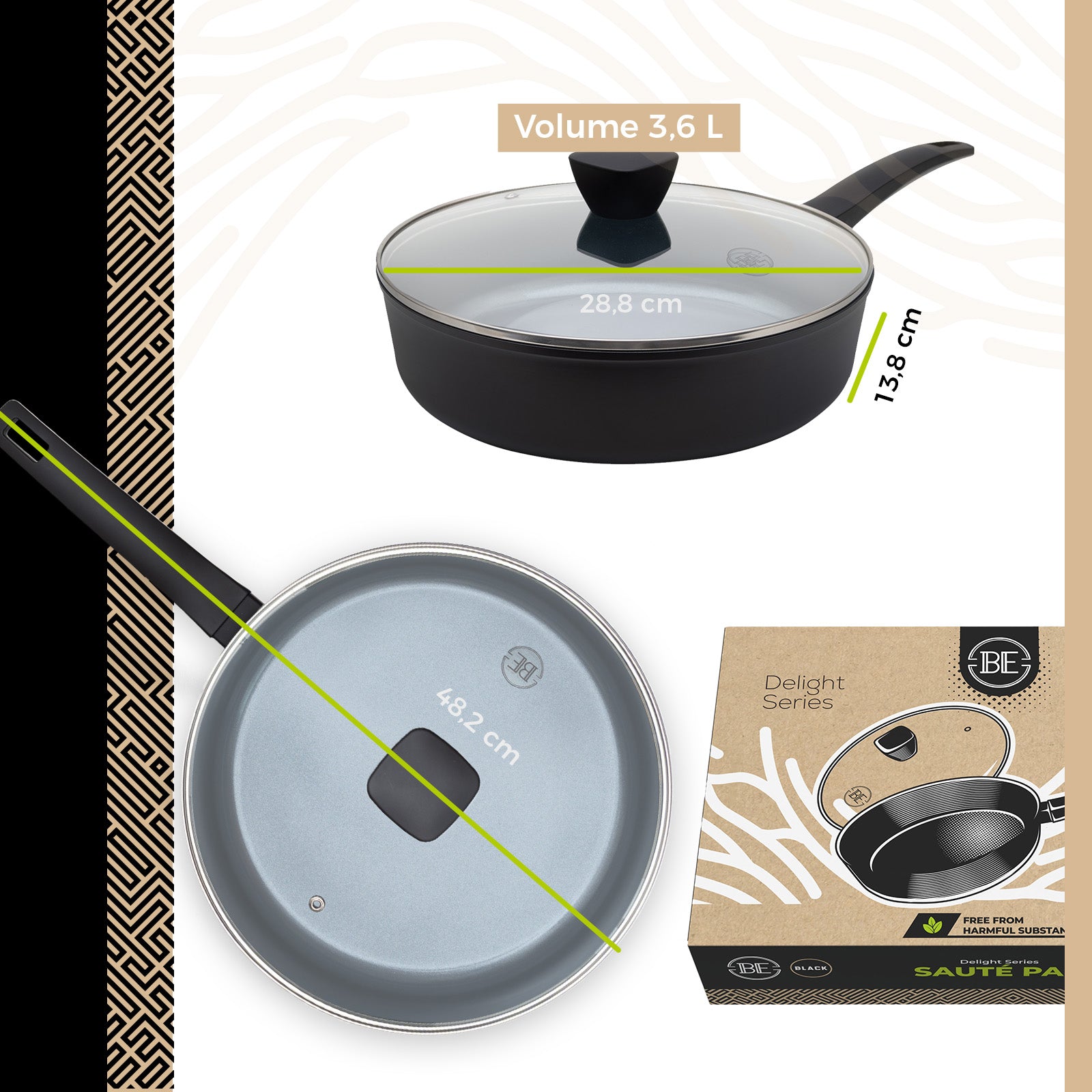BE | LIVING Delight Series Pfannen-Set – 5-teilig