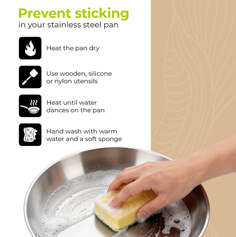 BE | LIVING Série  Essential : Marmite 26 cm (Triple couche en acier inoxydable)