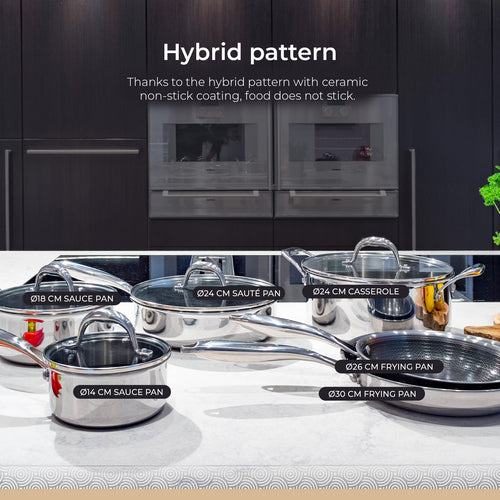 BE | LIVING Circlad Series 12-Piece Cookware Set