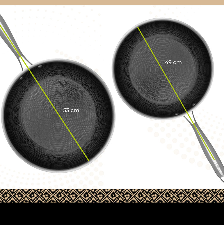 BE | LIVING Circlad Series - Set da 2 Padelle 26 cm + 30 cm