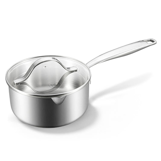 BE | LIVING Rondel z pokrywką z serii  Essential 16 cm (potrójna stal nierdzewna)